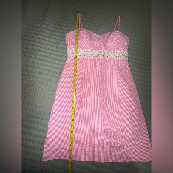 Lilly Pulitzer Pink Sheena Dress. NO SIZE TAG!  EUC. See measurements - Picture 2 of 15